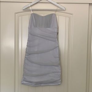 Teeze Me Silver sparkle halter dress